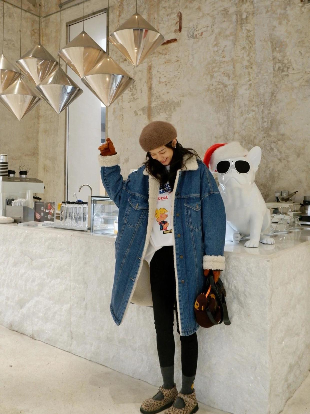 牛仔外套搭出高级感,贵气牛仔外套