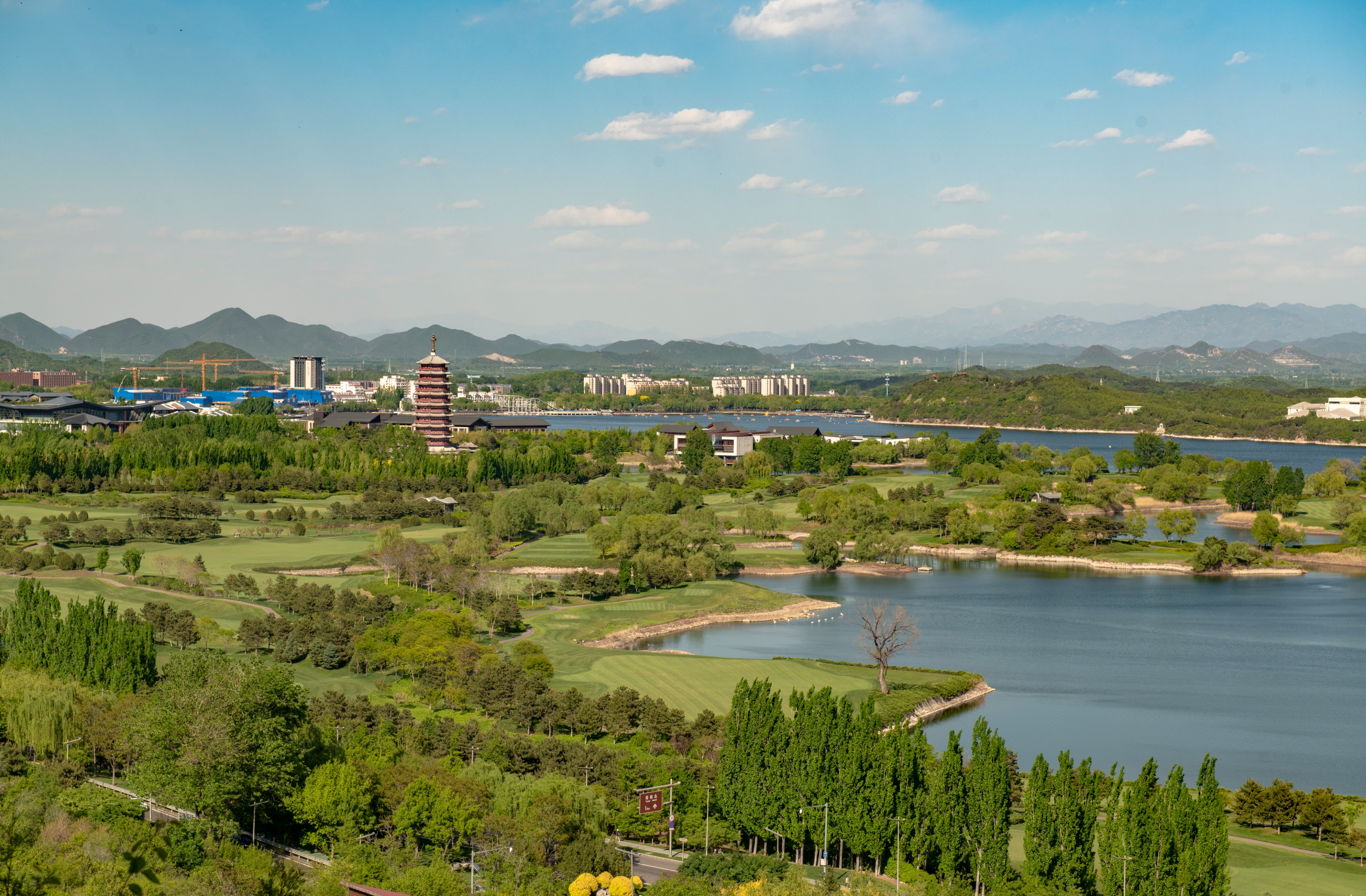北京郊外的晚上,北京郊外景区