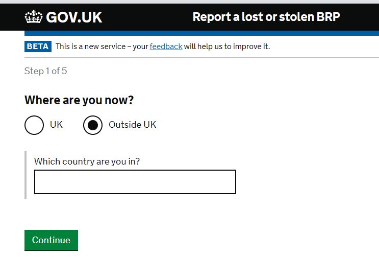 英国brp卡丢失补办流程,brp卡需要随身携带吗