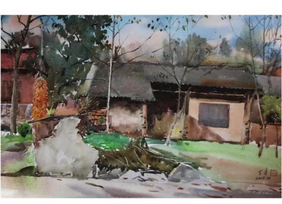 【艺坛百家】|水味彩韵•画意诗情——*党**天才水彩画赏析