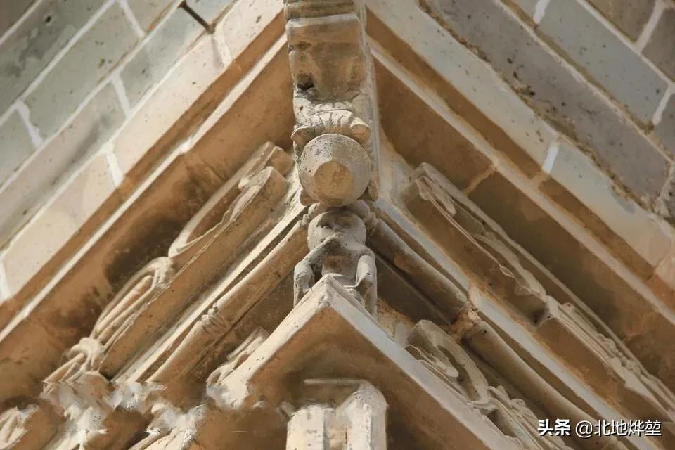 古建筑之美之徽派老砖雕,砖雕屋脊明清老式