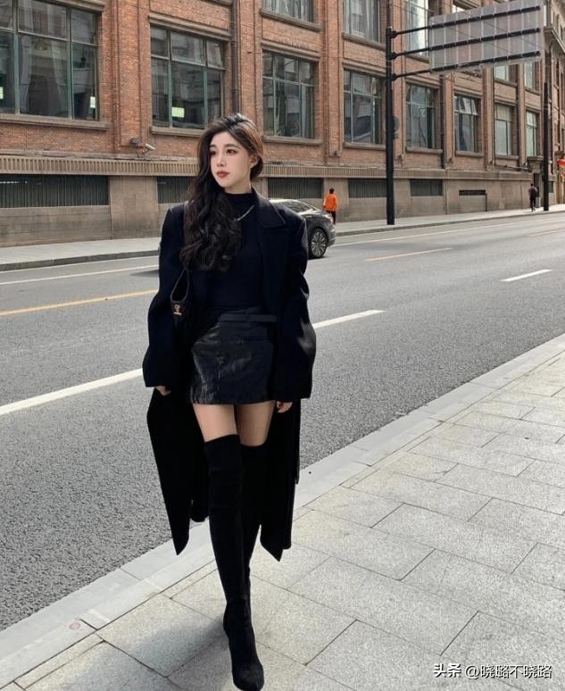 “过膝靴”买了却不会搭？教你3种搭配套路，既显高显瘦还洋气