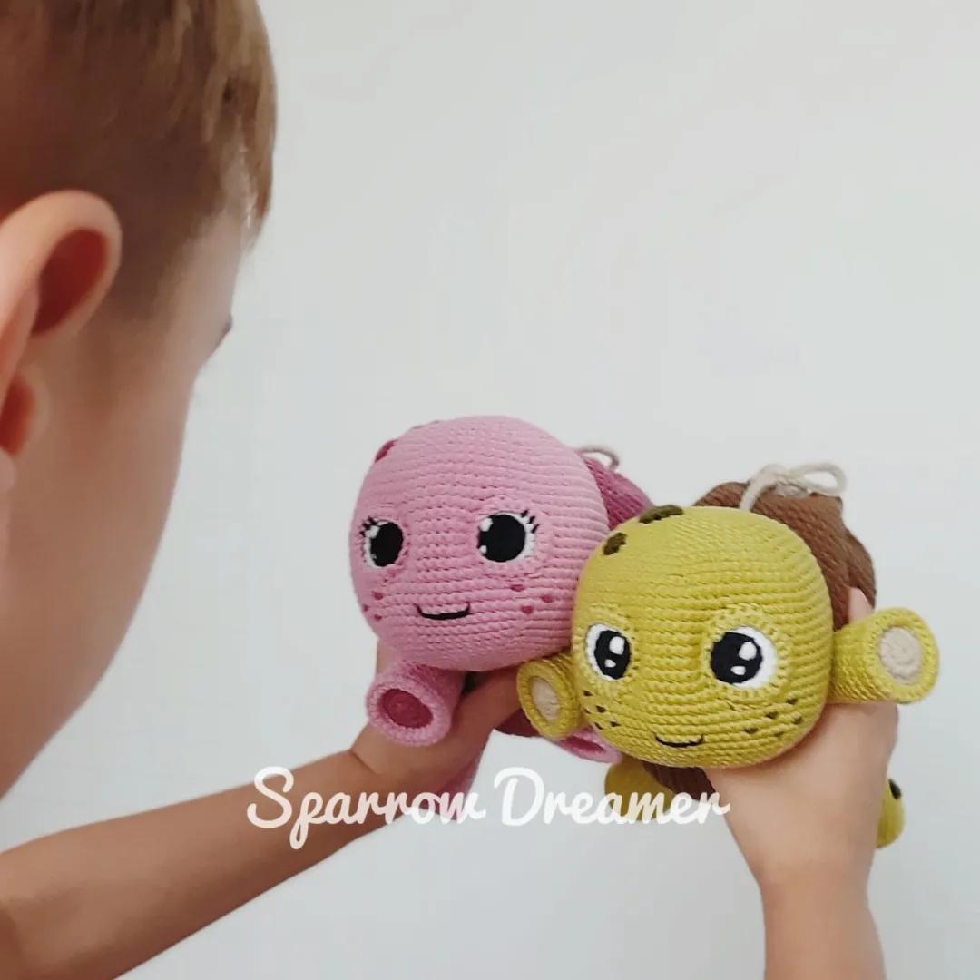 钩针小乌龟图解与教程,5厘米青蛙口金包钩针图解