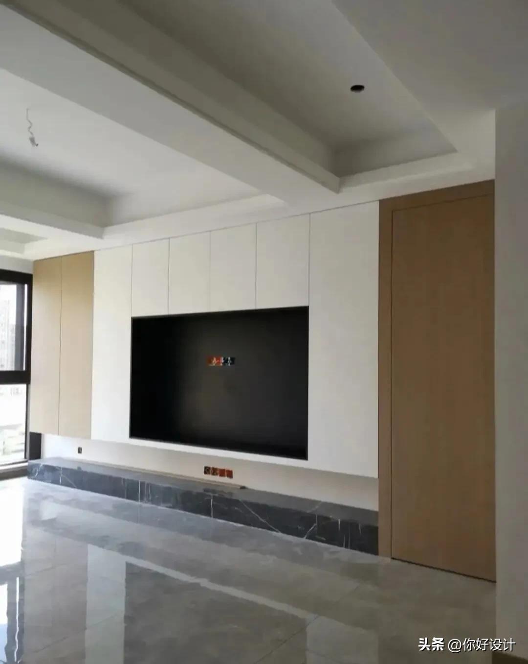 电视背景墙隐形门一体效果,隐形门100寸电视背景墙2022新款