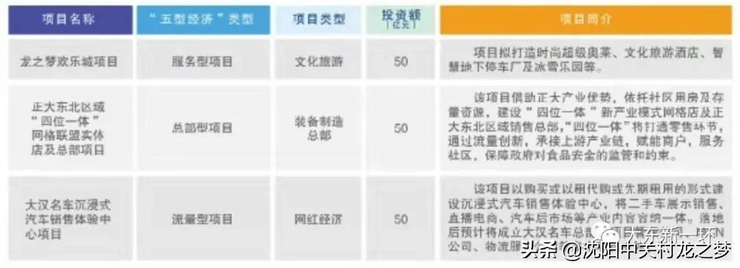 大东区六大重点片区推介会,大东区十三个重点项目