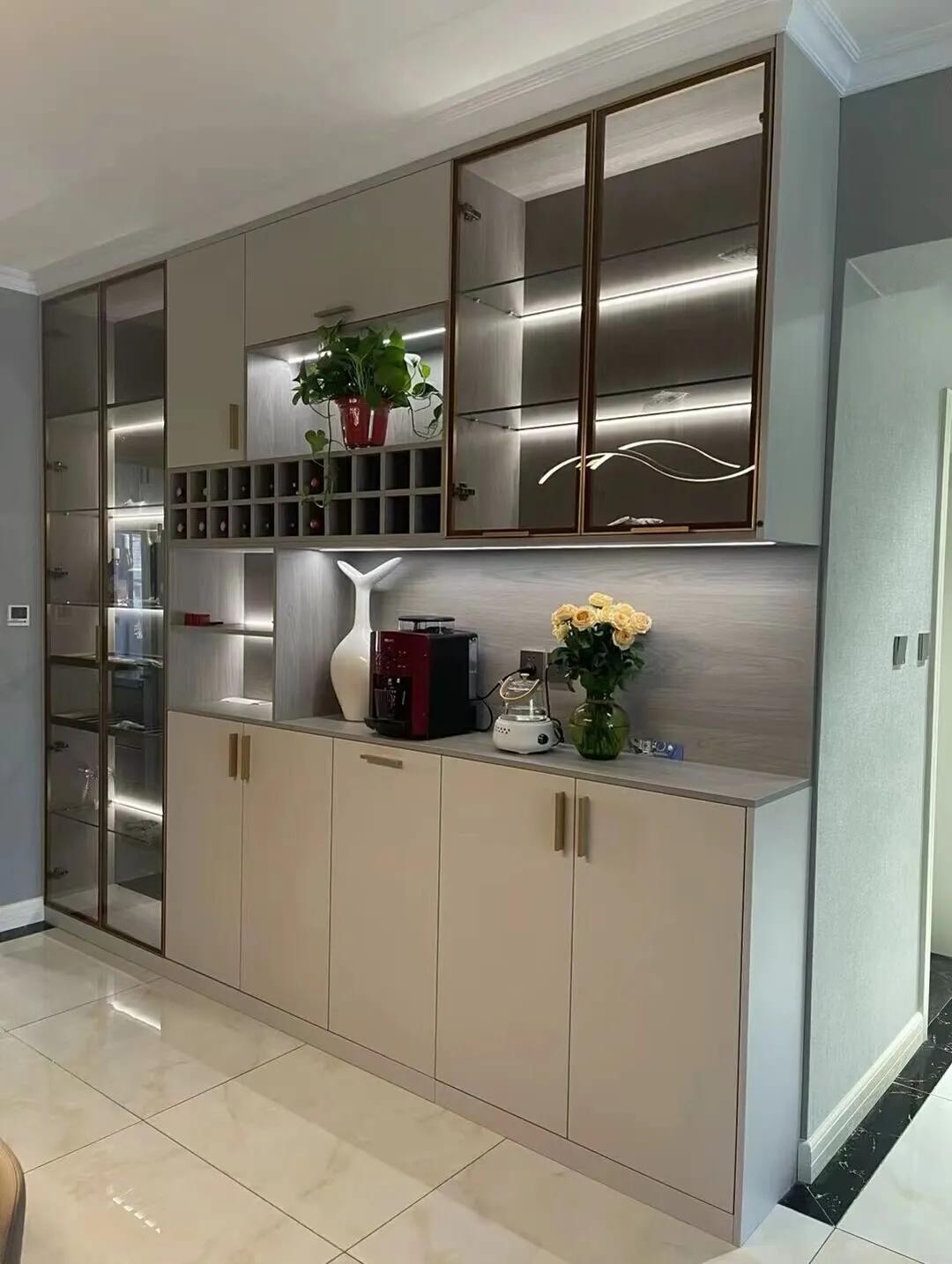 20公分酒柜样式效果图,新中式酒柜实拍图