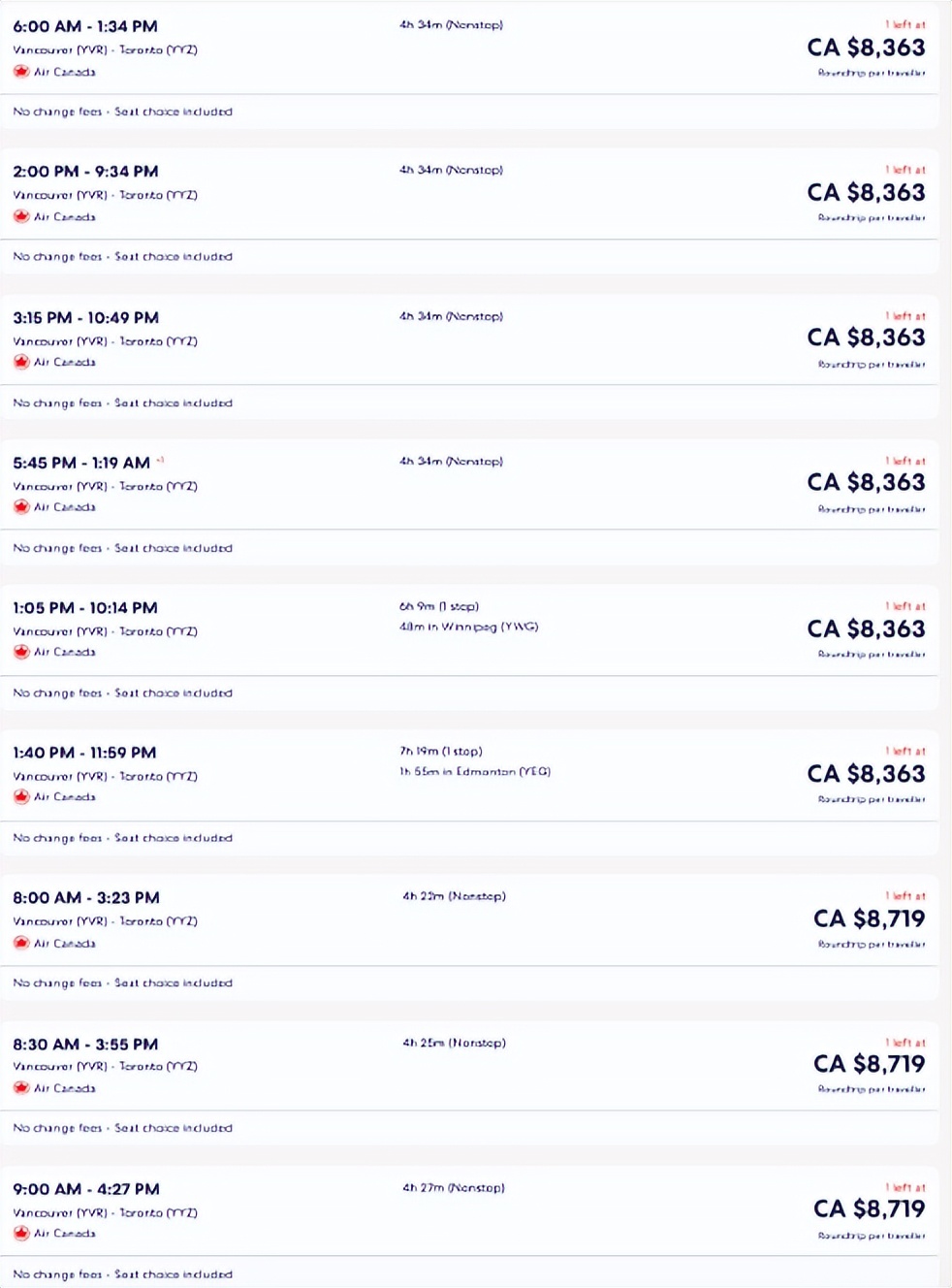 加拿大机票一万元,为啥最近来加拿大的机票涨了好多