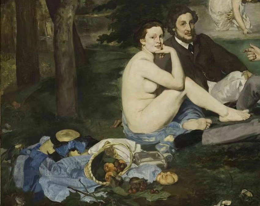 马奈草地上的午餐的评价,解读马奈草地上的午餐