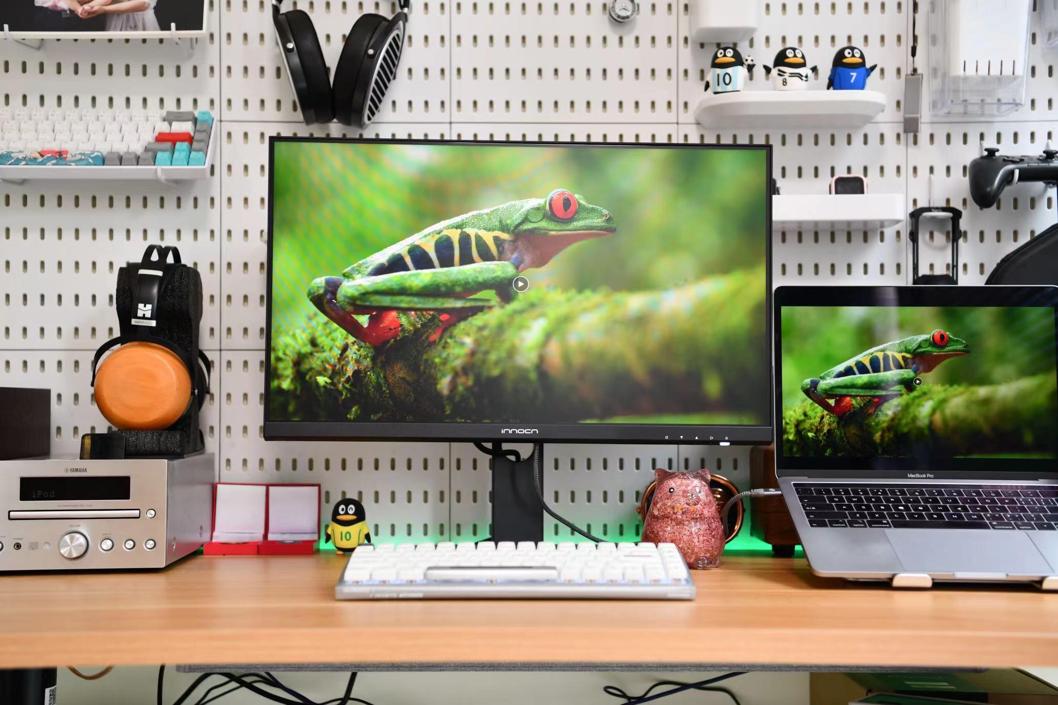 INNOCN办公美术显示器24C1F，色彩精准，专业护眼，KVM等一应俱全