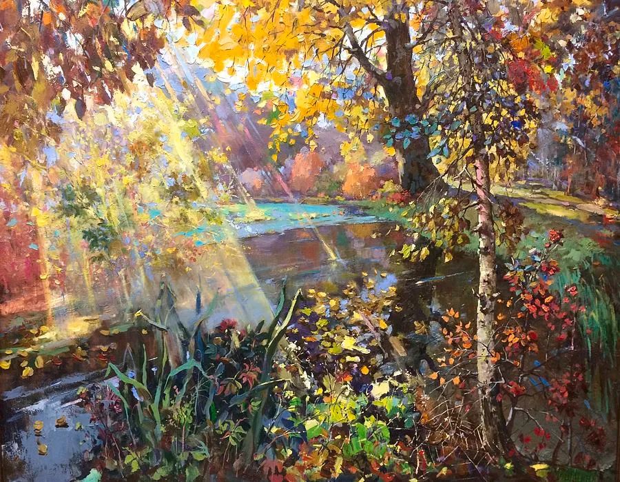 现代俄罗斯风景油画经典作品欣赏,米沙金油画作品