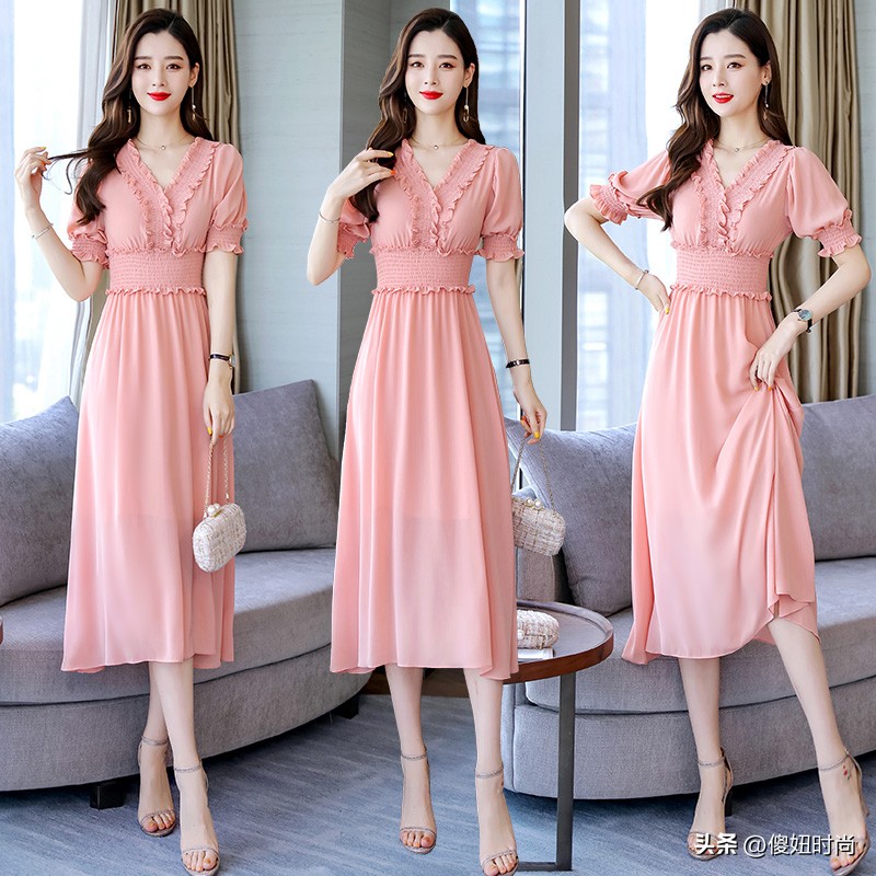 冬装甜美蝴蝶结气质显瘦连衣裙,气质翻领金丝绒显瘦蝴蝶结连衣裙