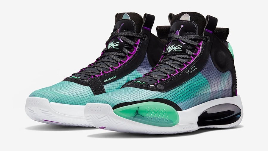 aj37low蓝色球员上脚,aj37上脚展示