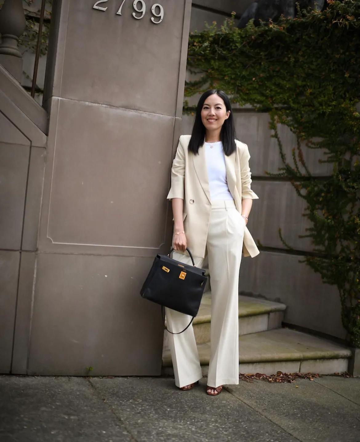高级感穿搭职场穿搭亮色简单大气,气质穿搭高级感秋冬职场