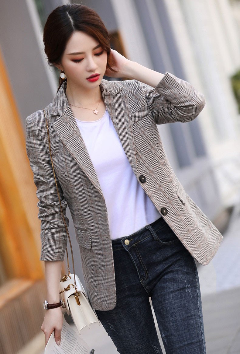 大粉格子春季穿搭,粉格子冬季穿搭