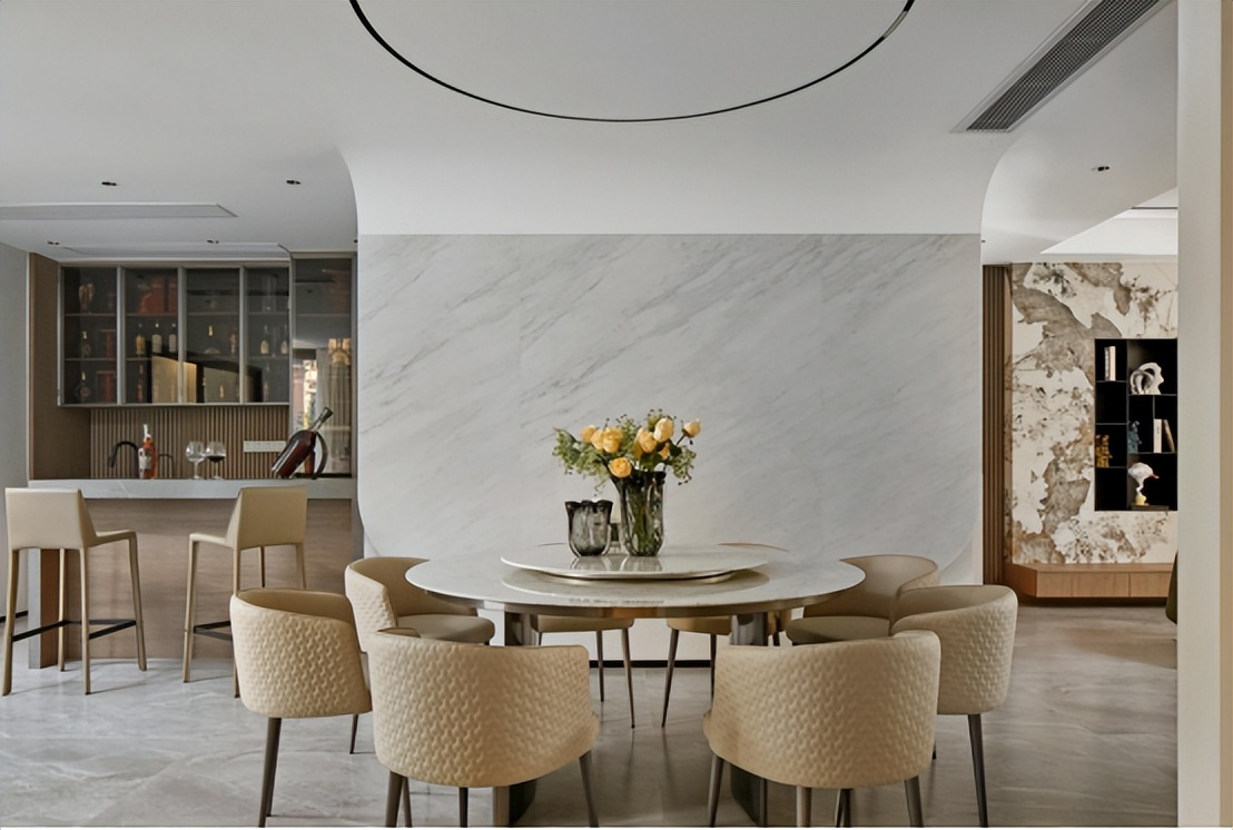 现代简奢空间设计图,245大平层轻奢装修风格