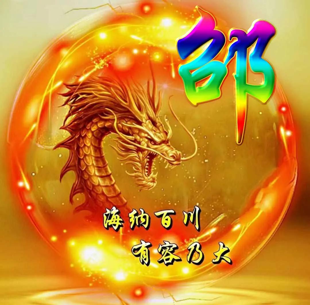 霸气的微信姓氏龙头像,超霸气的古风水墨龙姓氏微信头像