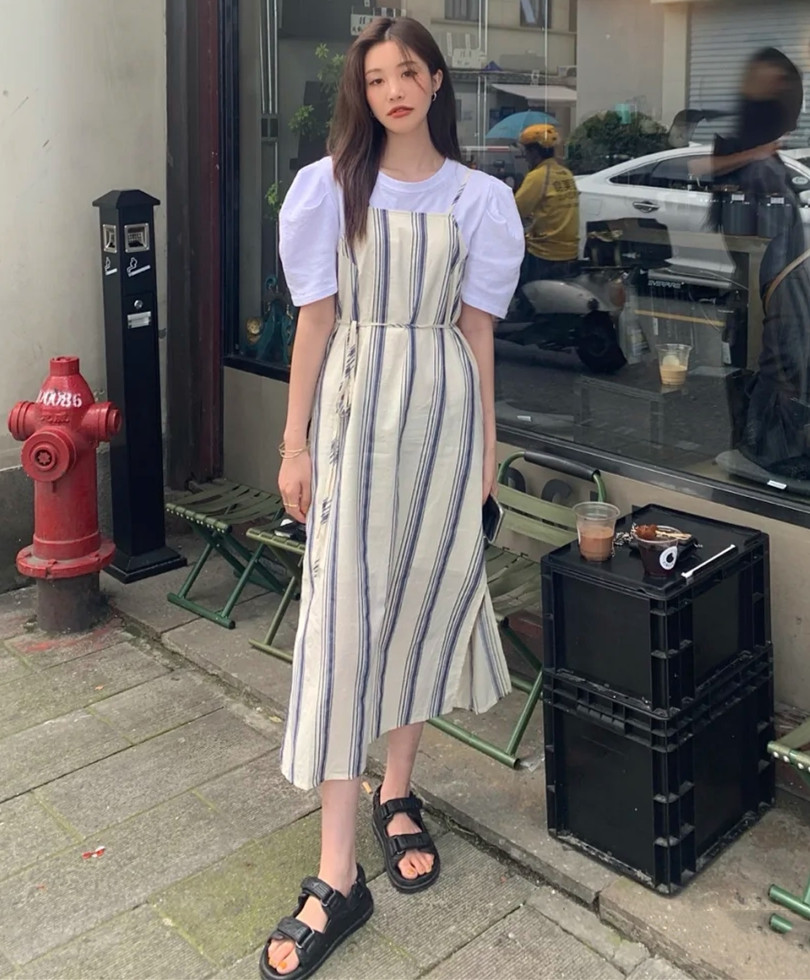 短袖t恤的多种搭配叠穿秋冬,t恤防晒内搭夏季叠穿