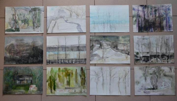 风景后期水墨,风景后期前后对比