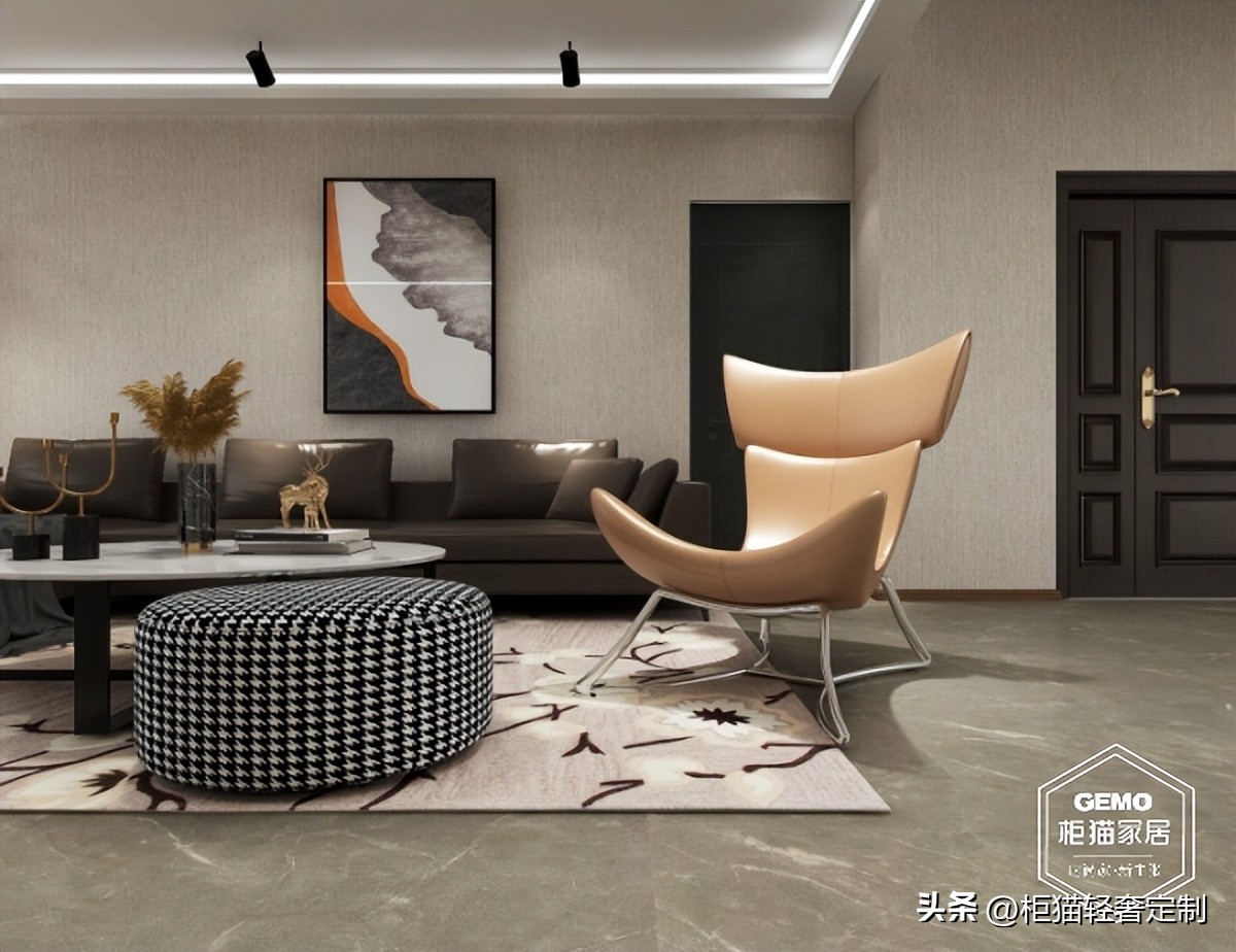 沙发不靠墙怎么装饰,家里沙发不靠墙