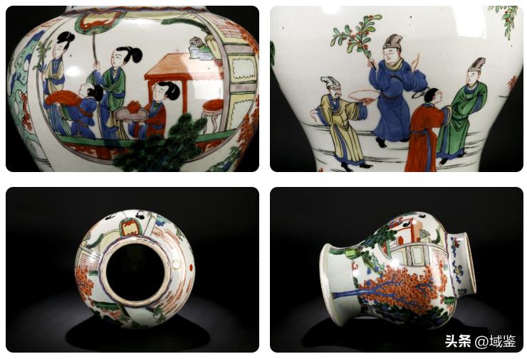 釉上五彩,釉上五彩富贵花