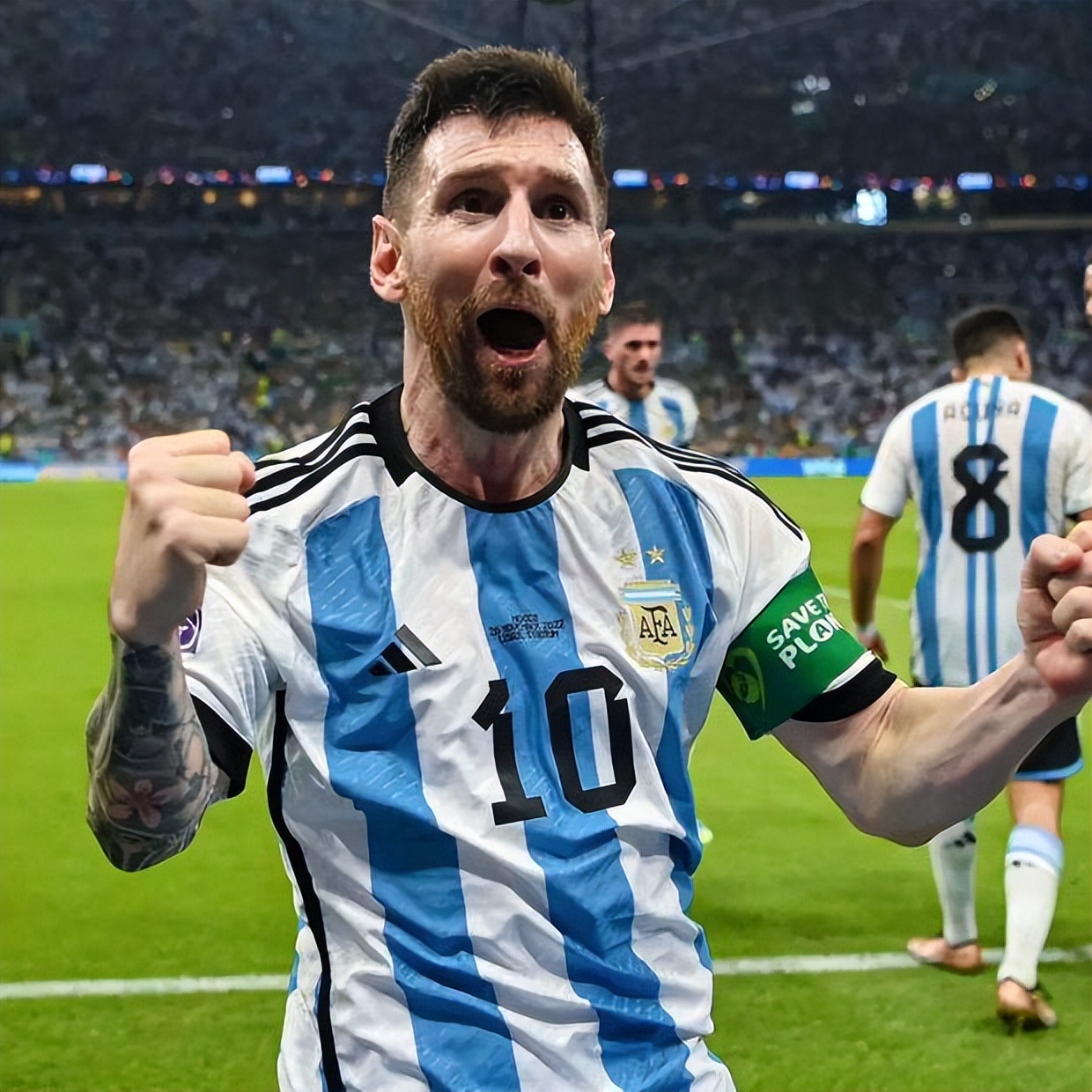 梅西1球2助再现球王级发挥,球王梅西世界杯冠军合集