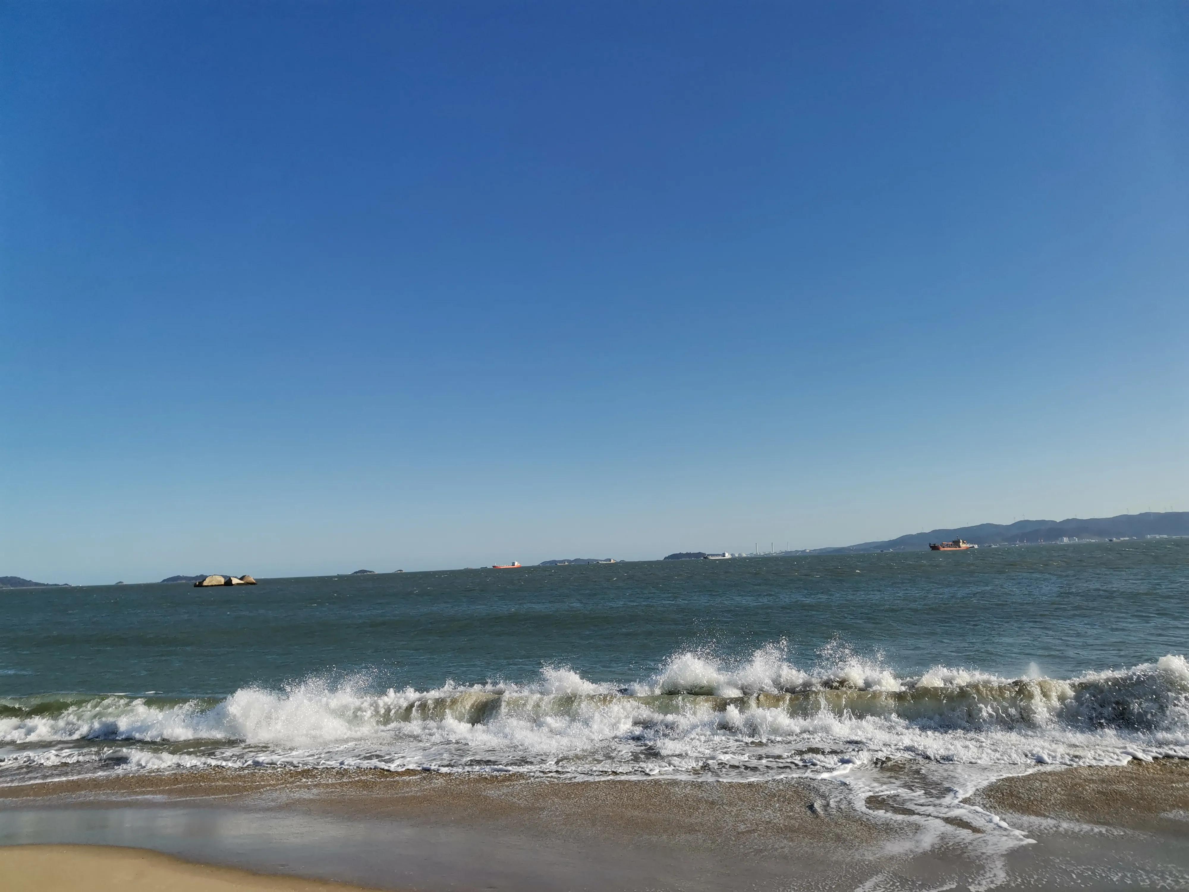 厦门的蓝天白云大海,厦门的海厦门的天空