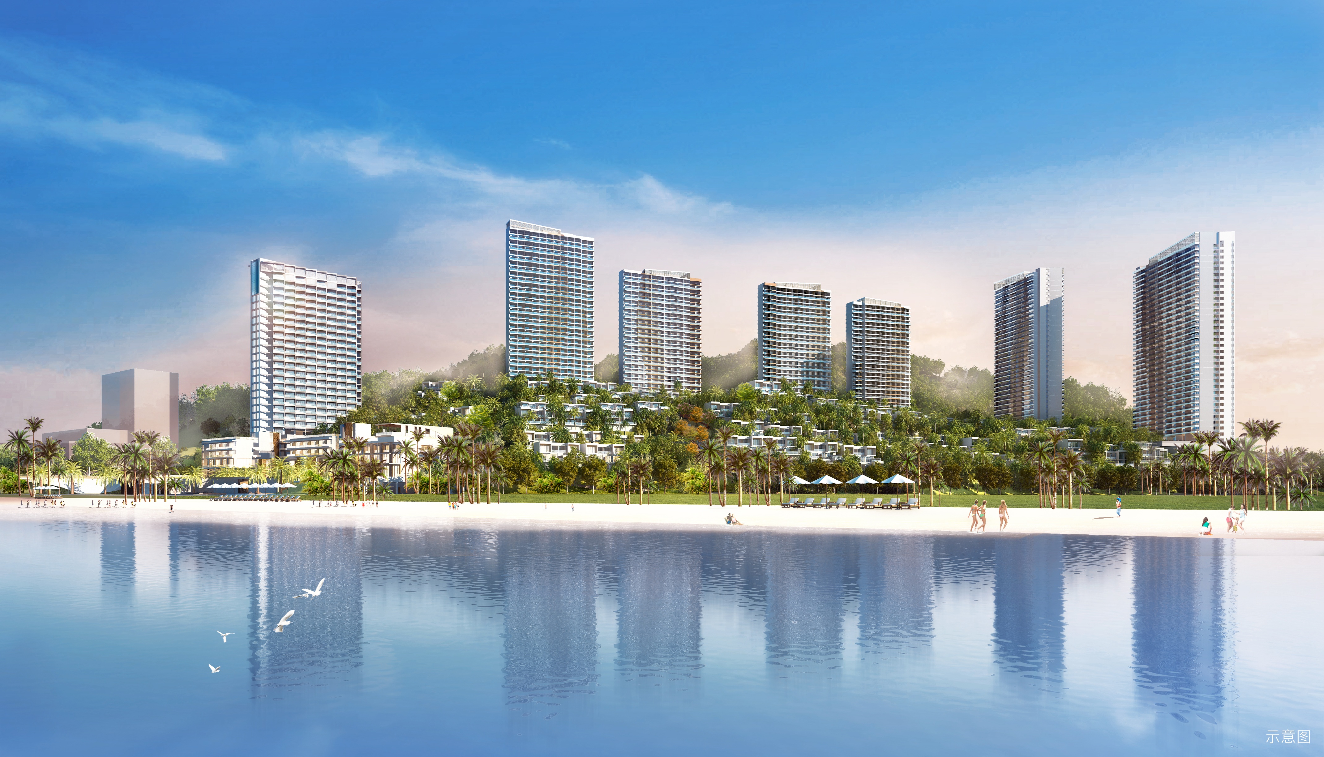 惠东双月湾卓越御山海现状,双月湾卓越御山海别墅预订