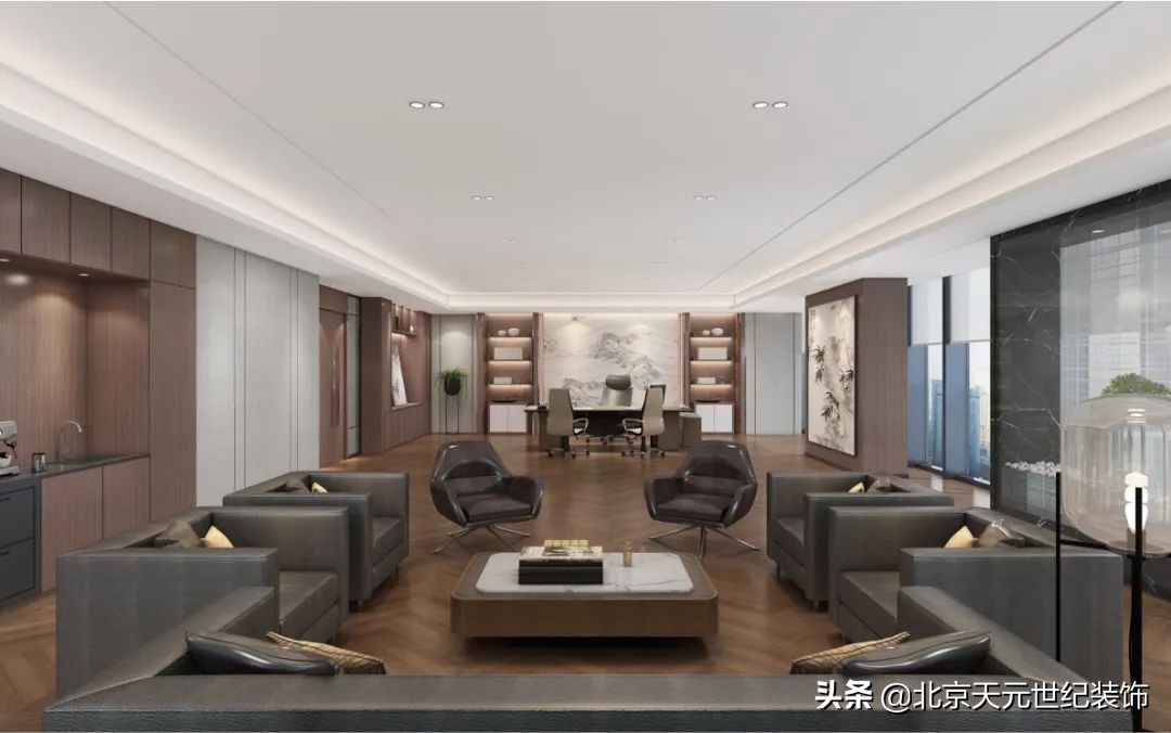 秦淮专业办公空间装饰设计案例,五华区写字楼装修设计案例