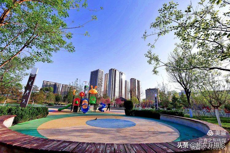 清晨的公园静态美和动态美,运城体育公园夜间灯光