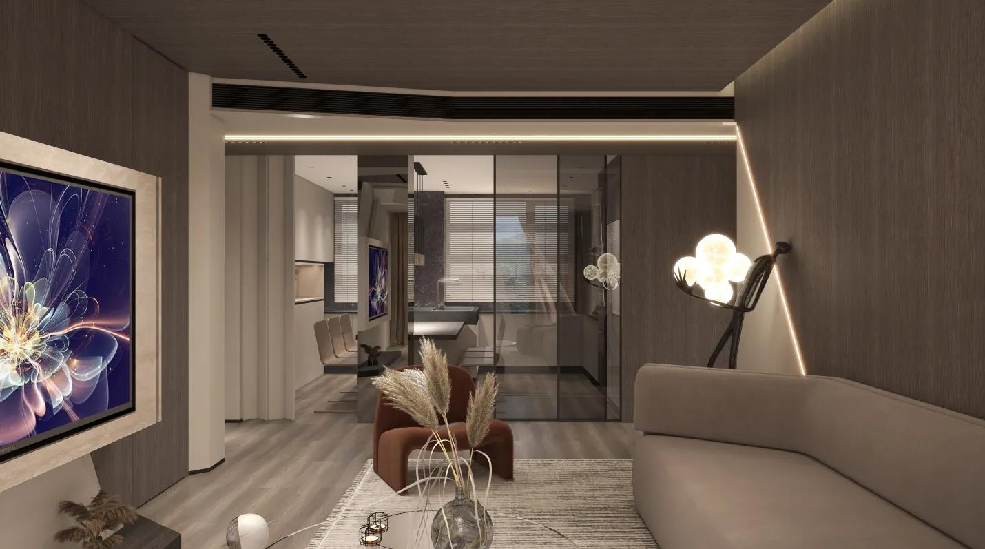 家装风格效果图大全轻奢110平,轻奢风格家装餐厅平面图