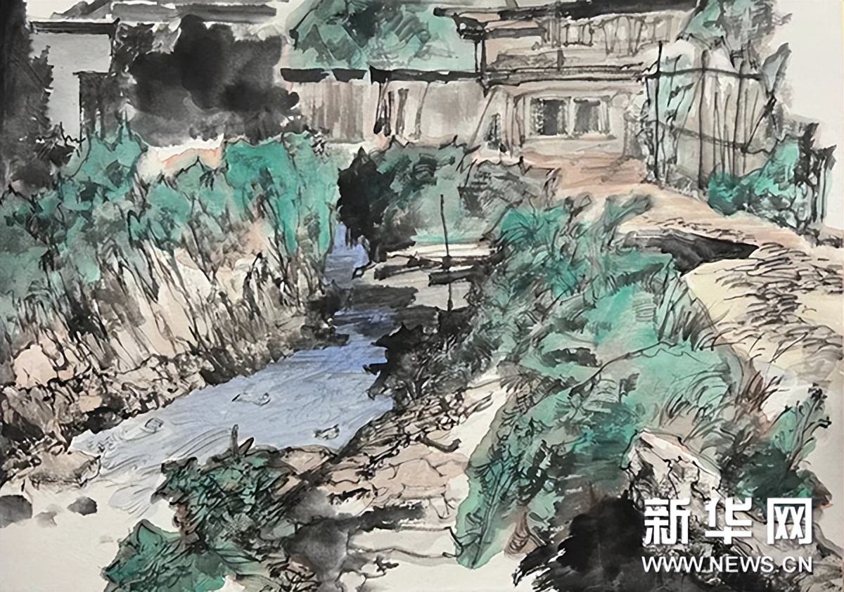 泾县中国山水画,泾县风景写生