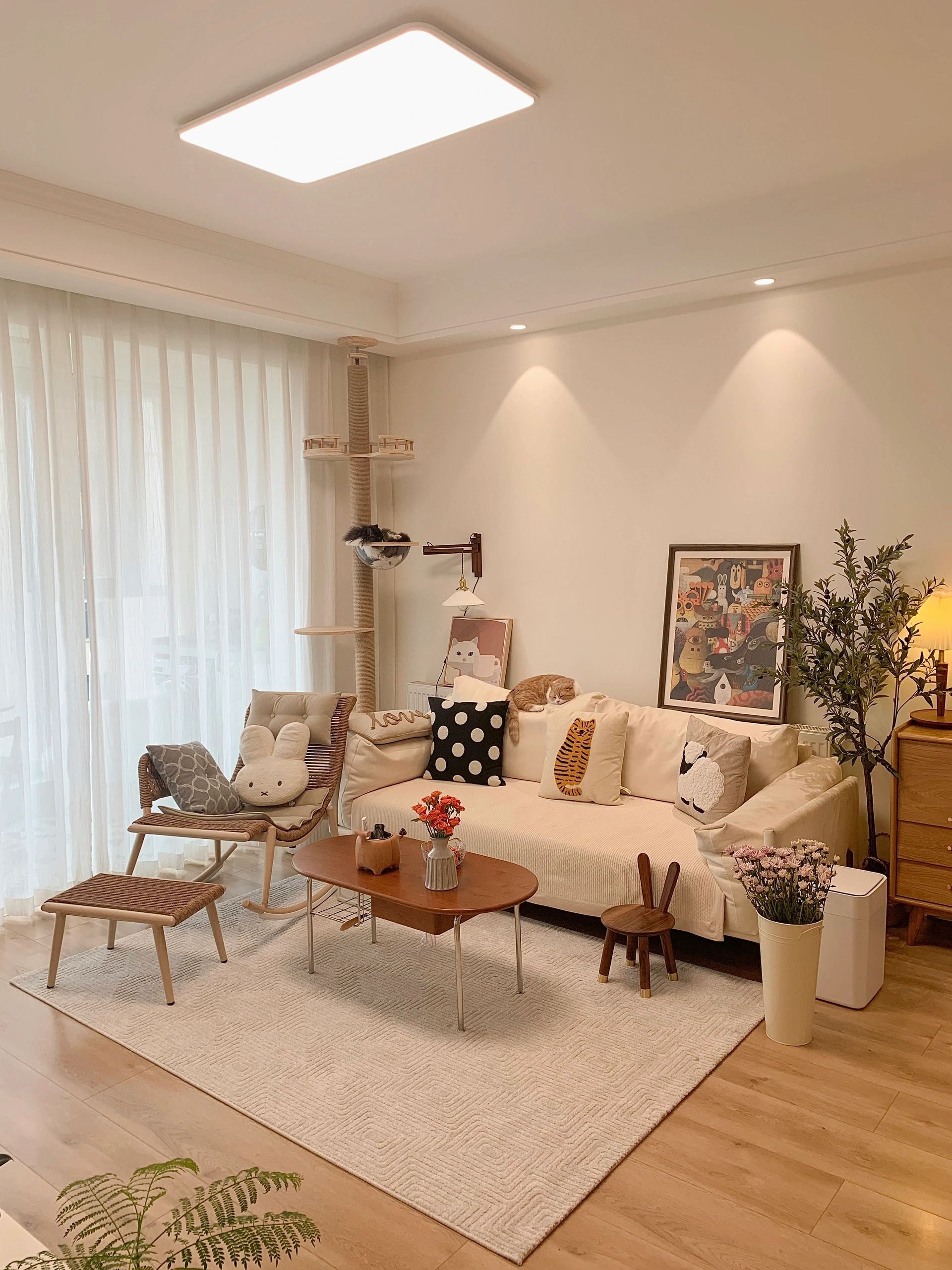 湖北女主拒绝“过度装修”，把128㎡家布置得简约又舒适，超羡慕