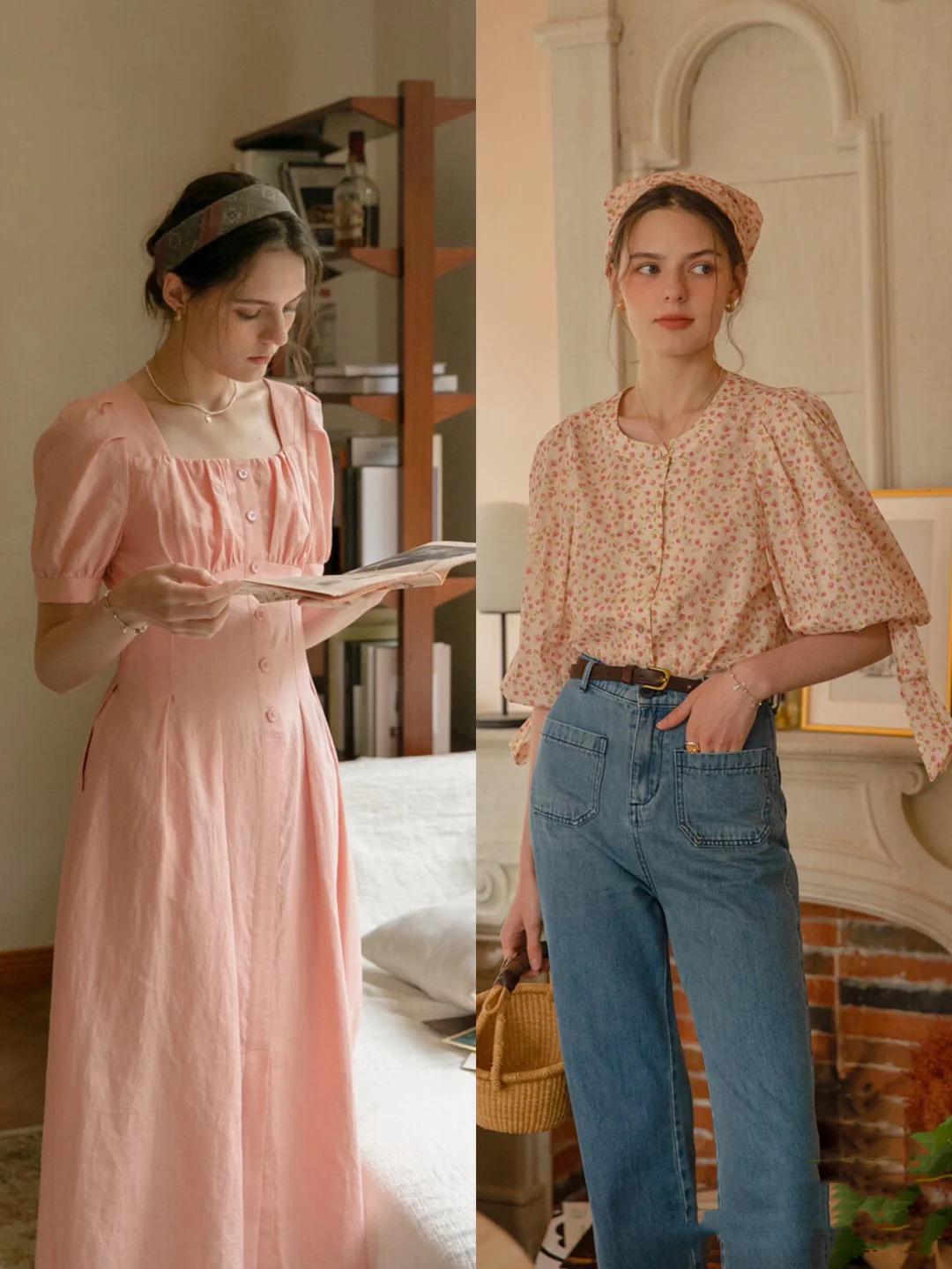 早秋就该这么穿,文艺风清新风棉麻服饰搭配女装