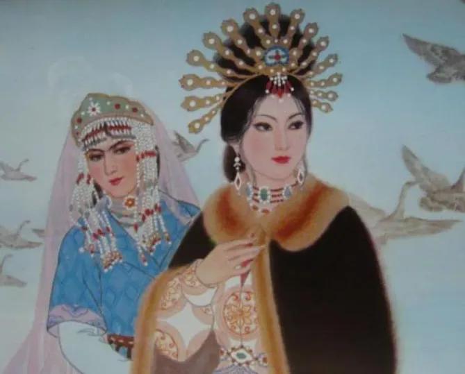 王昭君和亲使者,王昭君出塞公主后悔要和亲