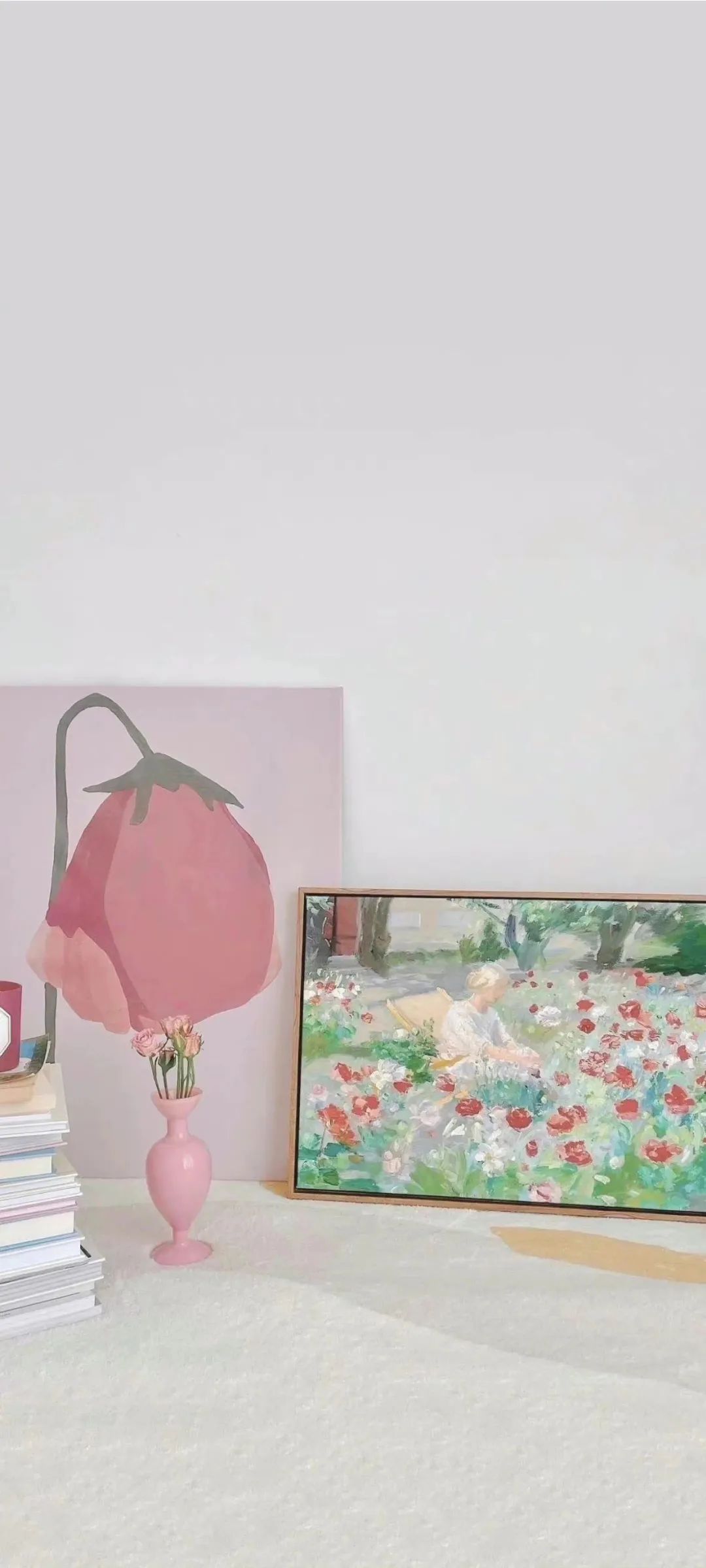 简单好看的水彩笔壁纸,好看清新的蓝色壁纸