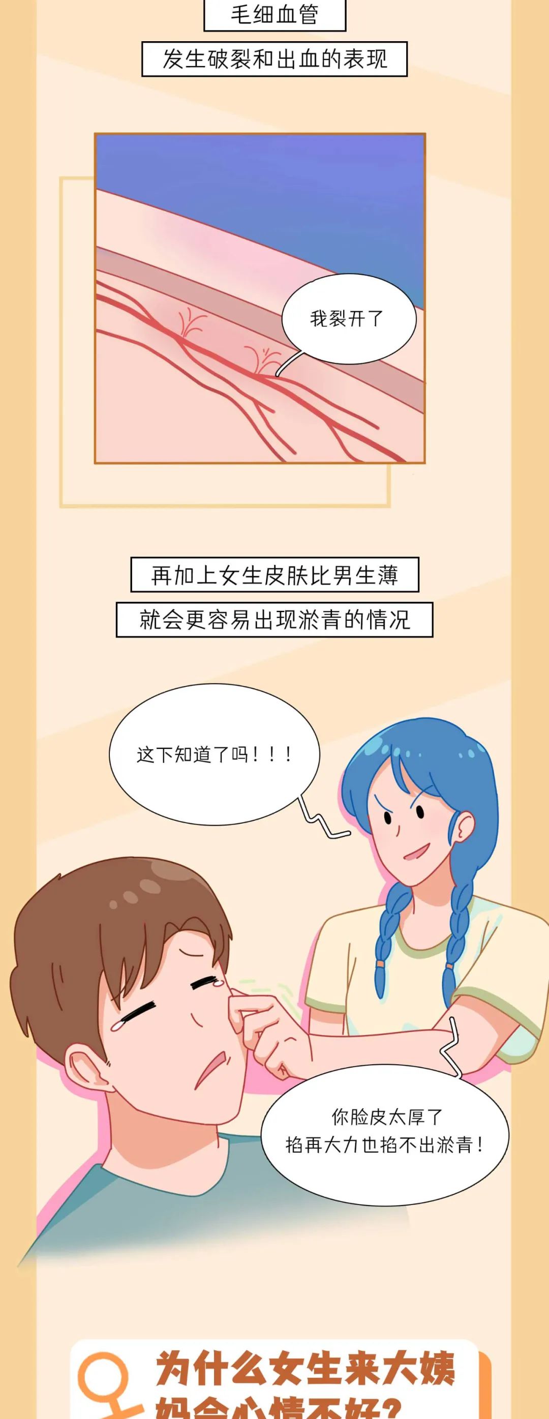 大腿内侧有青紫色斑块是怎么了,大腿内侧有青紫色的是怎么回事