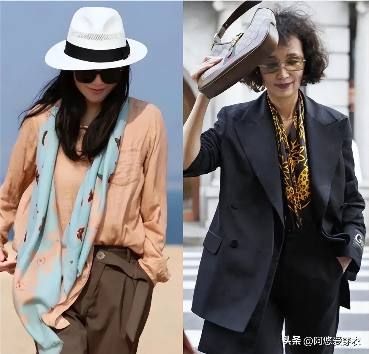 中年妇女丝巾怎么系好看,40岁女人夏天戴什么丝巾护颈好看