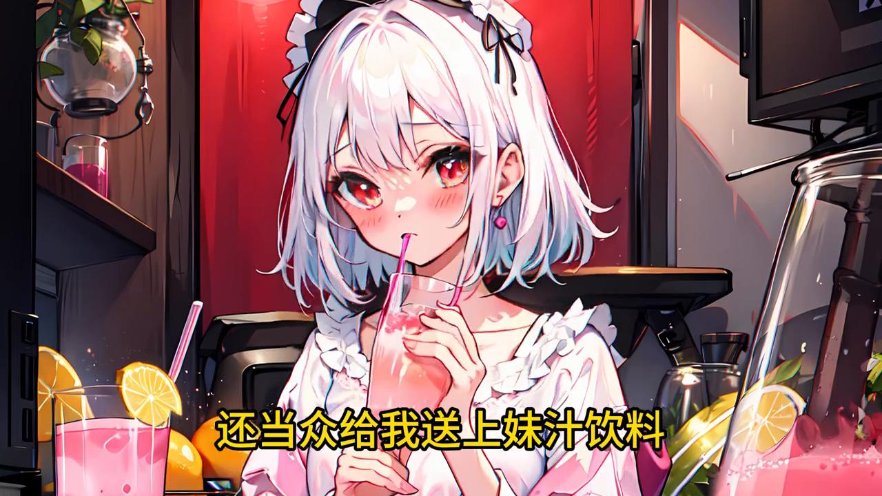 白丝校花主动跟你贴贴？倒个饮料把自己倒进你怀里！#二次元