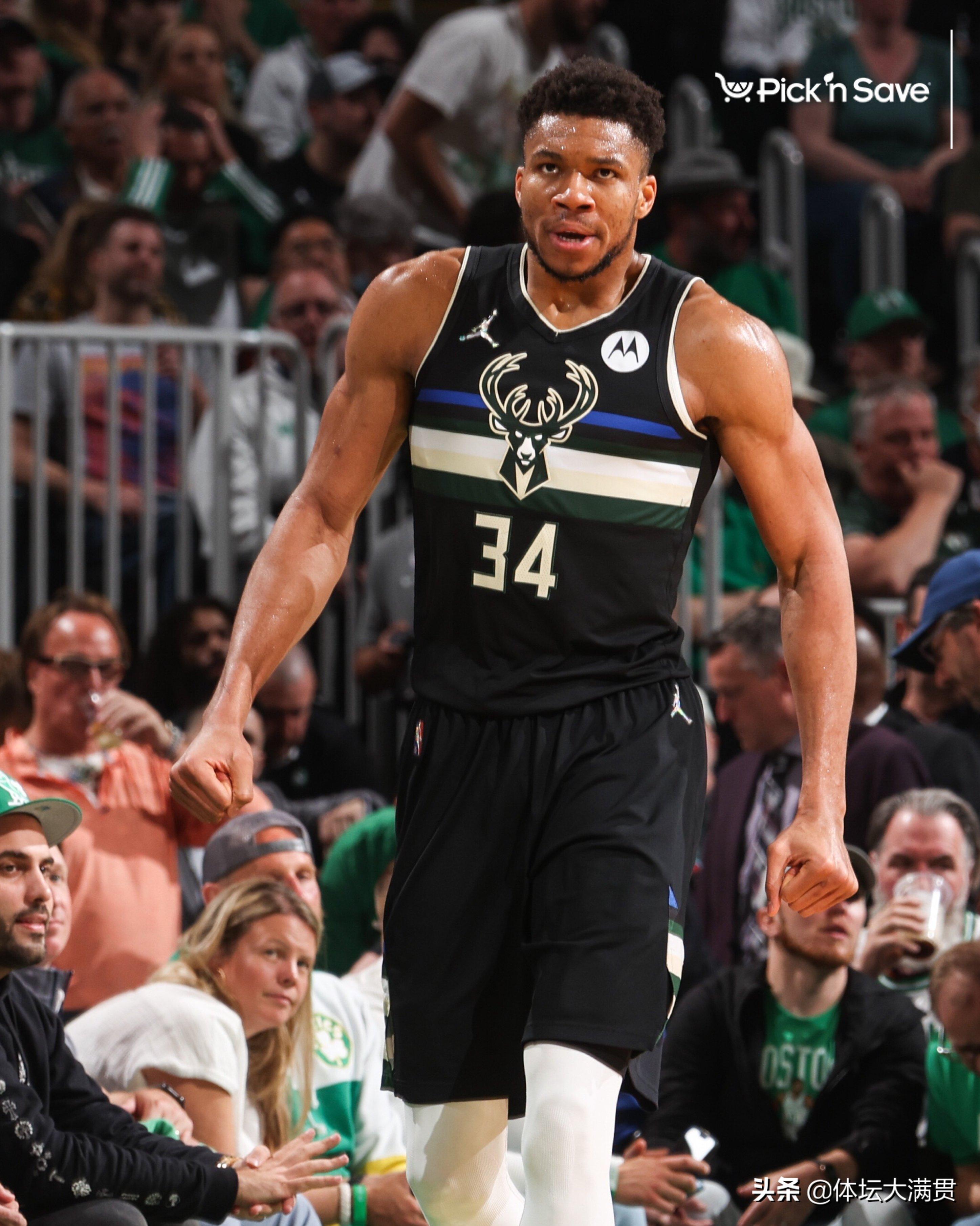 字母哥40+11霍勒迪关键攻防,雄鹿霍勒迪大帽