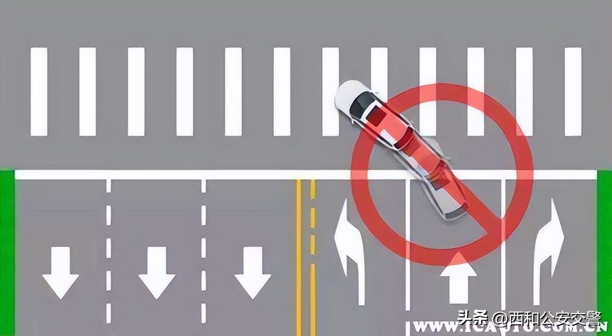 红色圆圈内标线含义是什么科目一,红色圆圈禁止一切车辆驶入