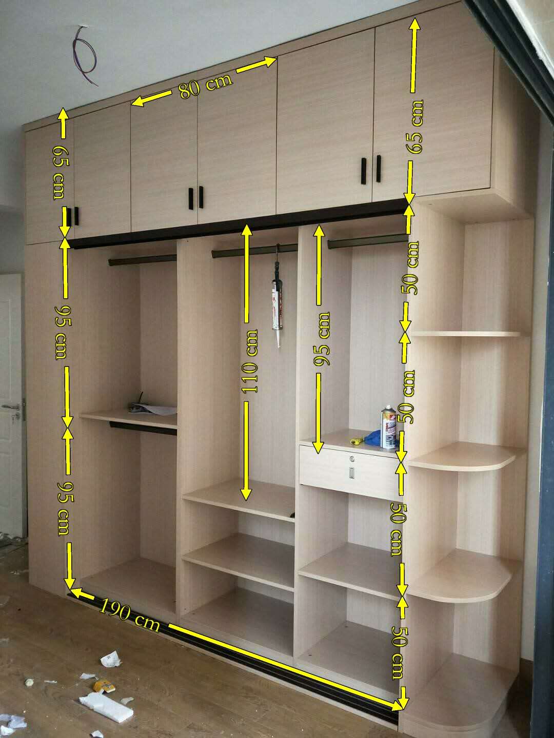 推拉门衣柜3米图纸,3门推拉门衣柜效果图大全2020款