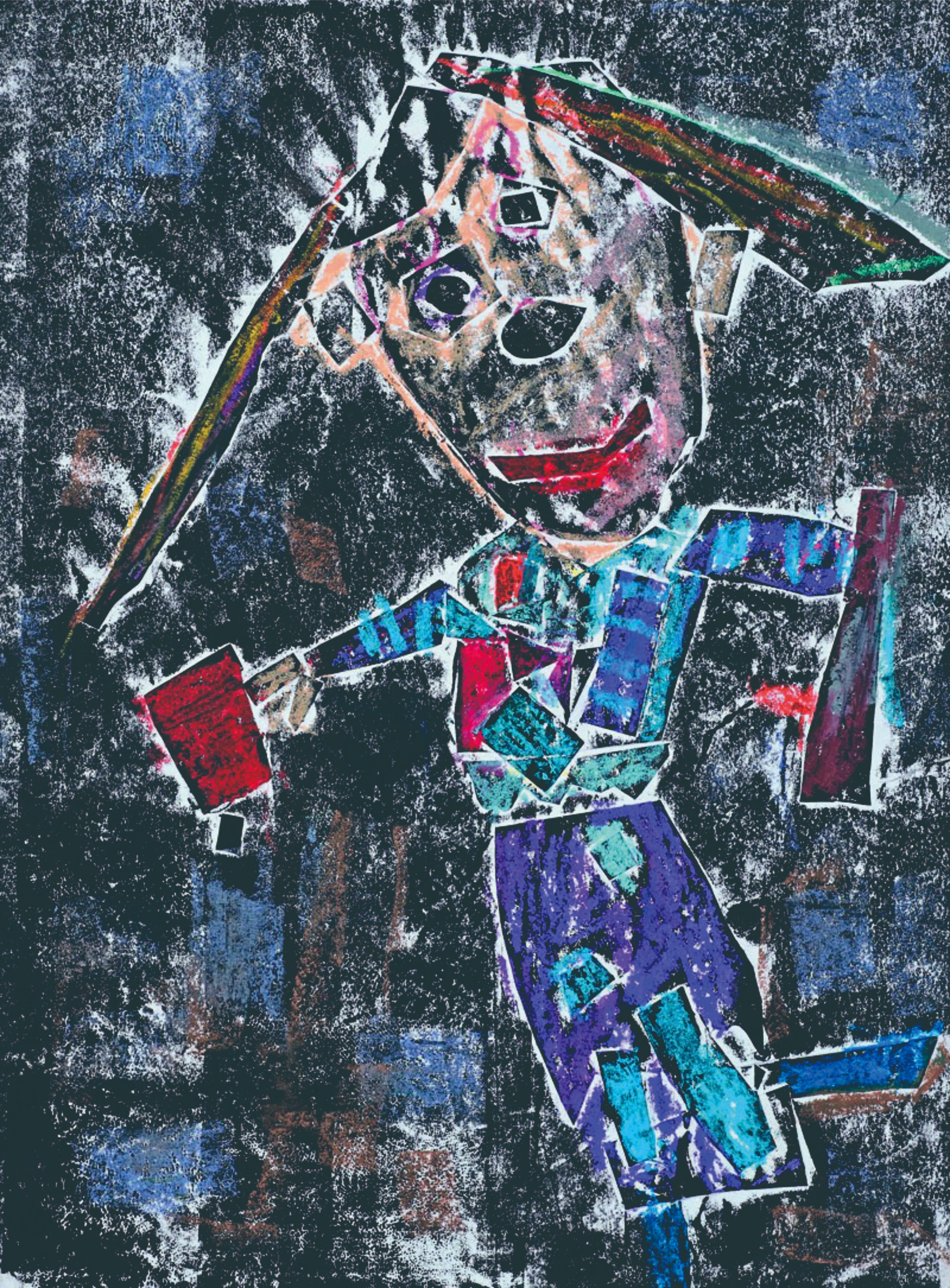 简单漂亮的儿童画作品欣赏,童心世界主题绘画作品