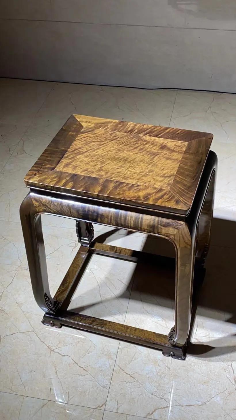 乌木金丝楠皇宫椅三件套,顶级金丝楠乌木厚重椅