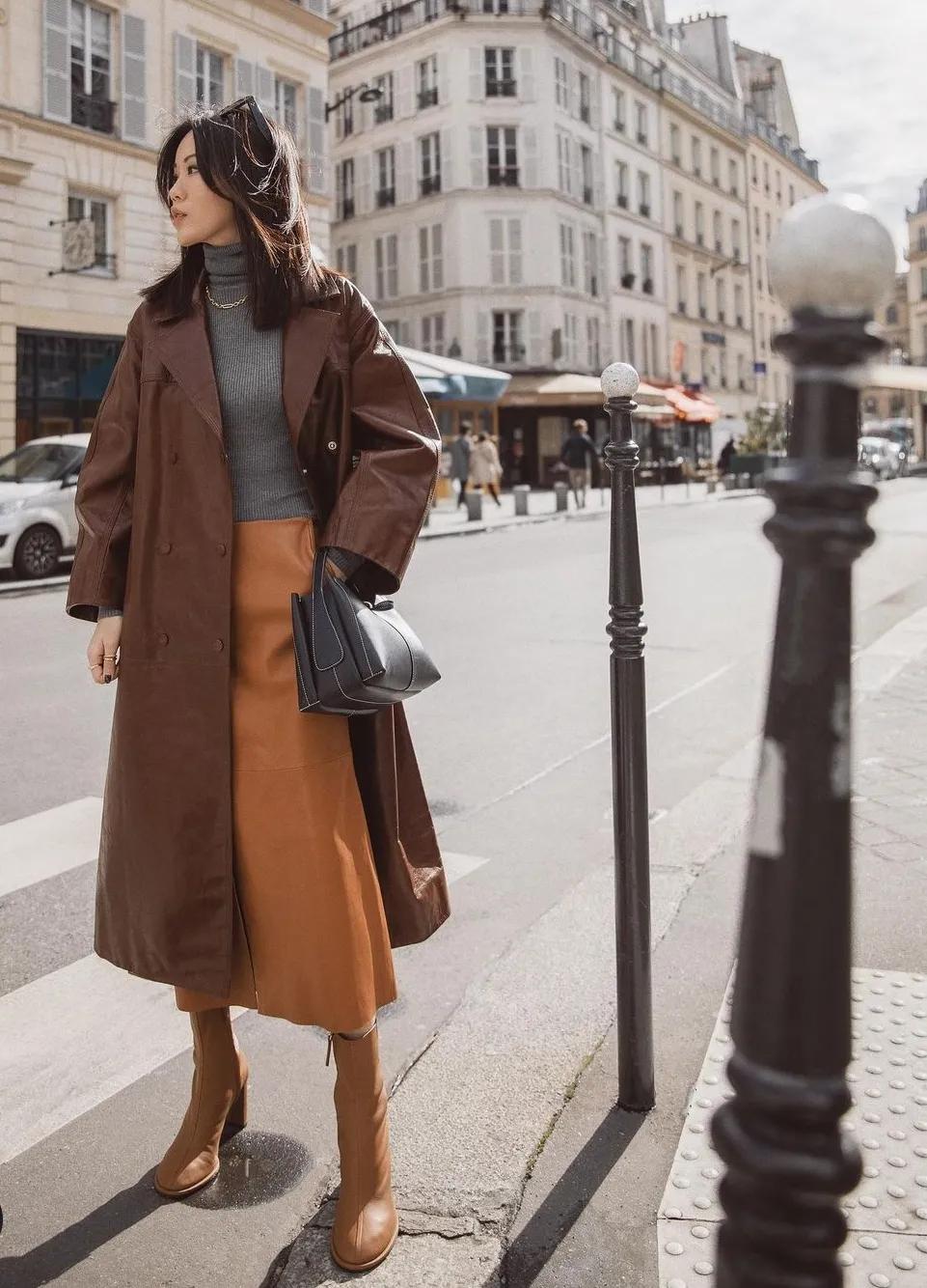 收藏大衣的方法和技巧,大衣穿搭150显高显气质