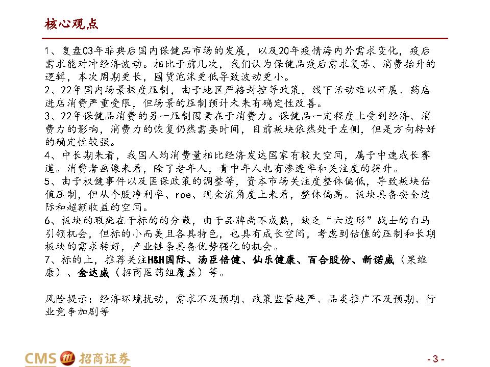 保健品行业深度报告：千亿保健品，疫后新机遇