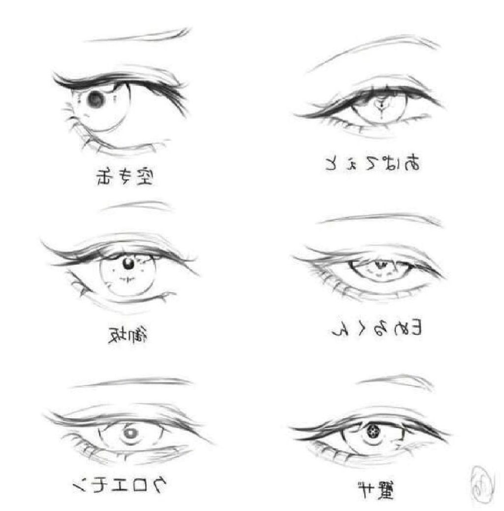 绘画素材|手绘眼睛各种练习素材参考​​​
