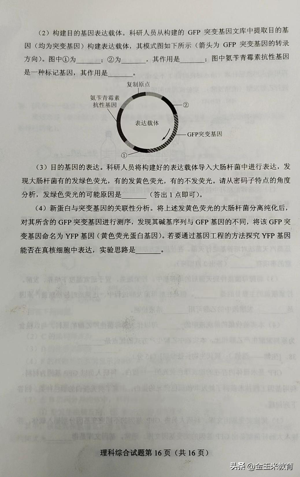 【322】2023年陕西高考真题汇总（全国乙卷）