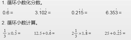 小学数学循环小数化分数方法,循环小数化分数最简单的方法