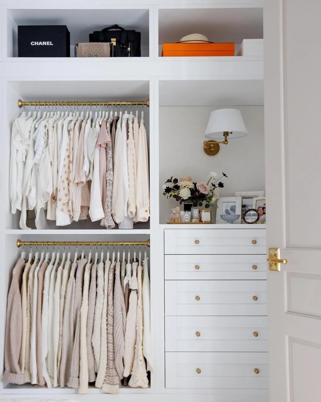 步入式衣帽间尺寸设计原则,步入式衣帽间太窄了