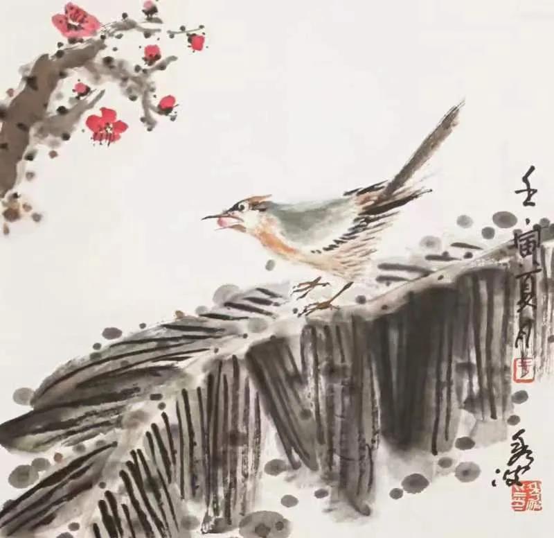 西子畔诗文社0214期，望风扫红妆。亭亭翠影著华章。情入画意舒狂